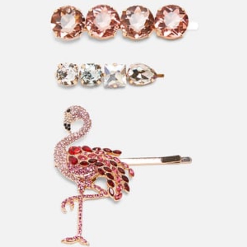 3 piece hair barrettes